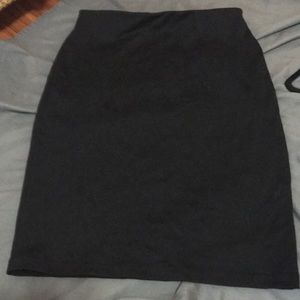 Black pencil skirt